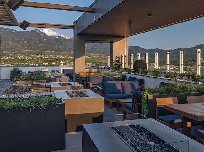 Outdoor Open Air Rooftop Patio